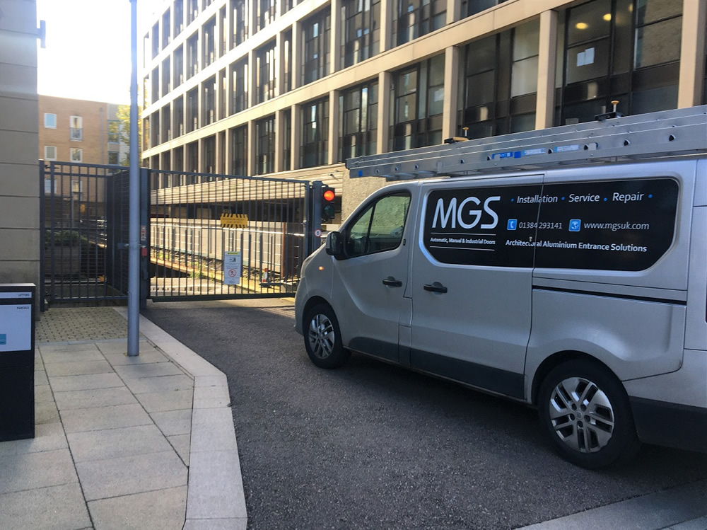 Automatic gates barrier installation