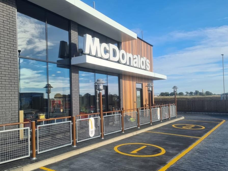 Curtain Walling & Aluminium Doors Installed At McDonald’s Various Locations